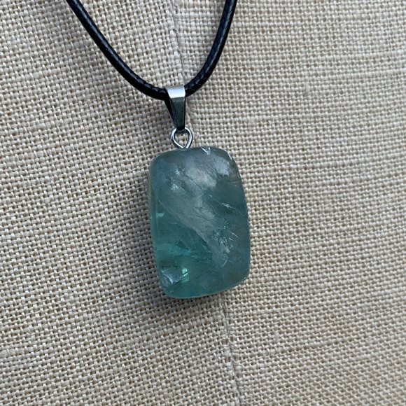 Handmade Funky Genuine Stone Chunk Amulet Necklace - Picture 14 of 16